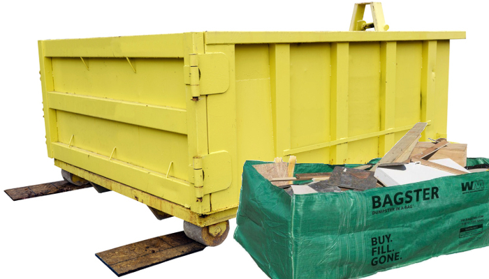 10 yard dumpster vs 3 yard Bagster