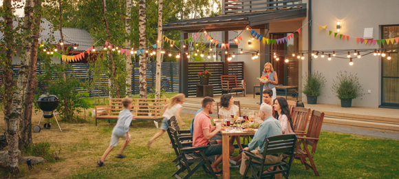 transformed backyard area