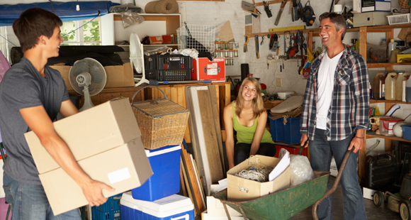 Have family help with your cleanout project
