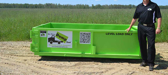 4 yard mini roll-off dumpster