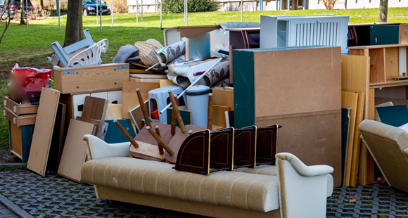 leave junk at the end of your driveway for contactless pickup
